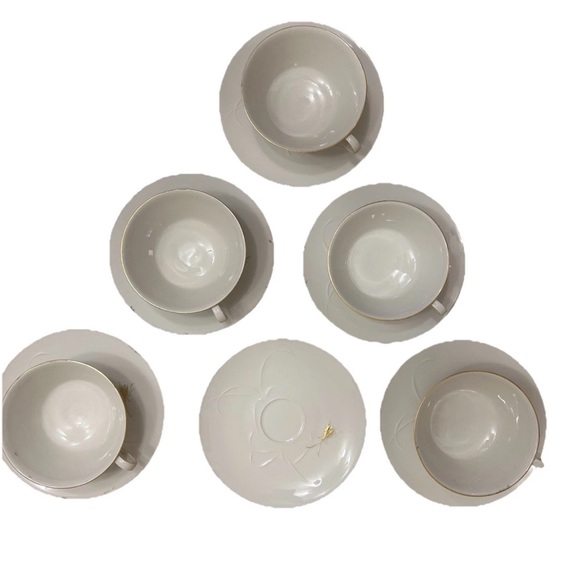 KPM Seltmann Weiden Tea Set • 5 Cups 6 Saucers - Picture 2 of 10